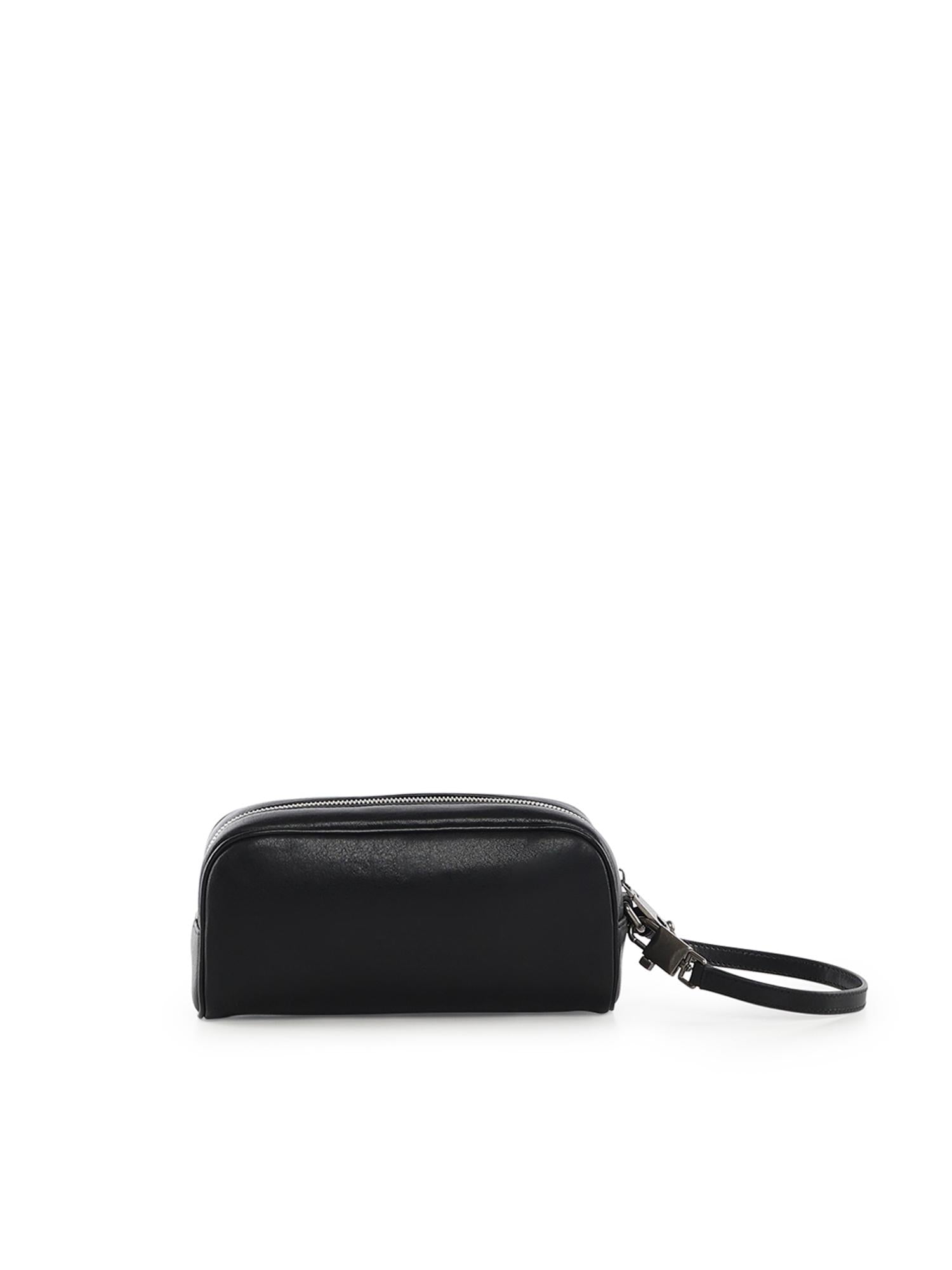 Necessaire in pelle di vitello con logo BP3456 AU99480999 DOLCE & GABBANA 