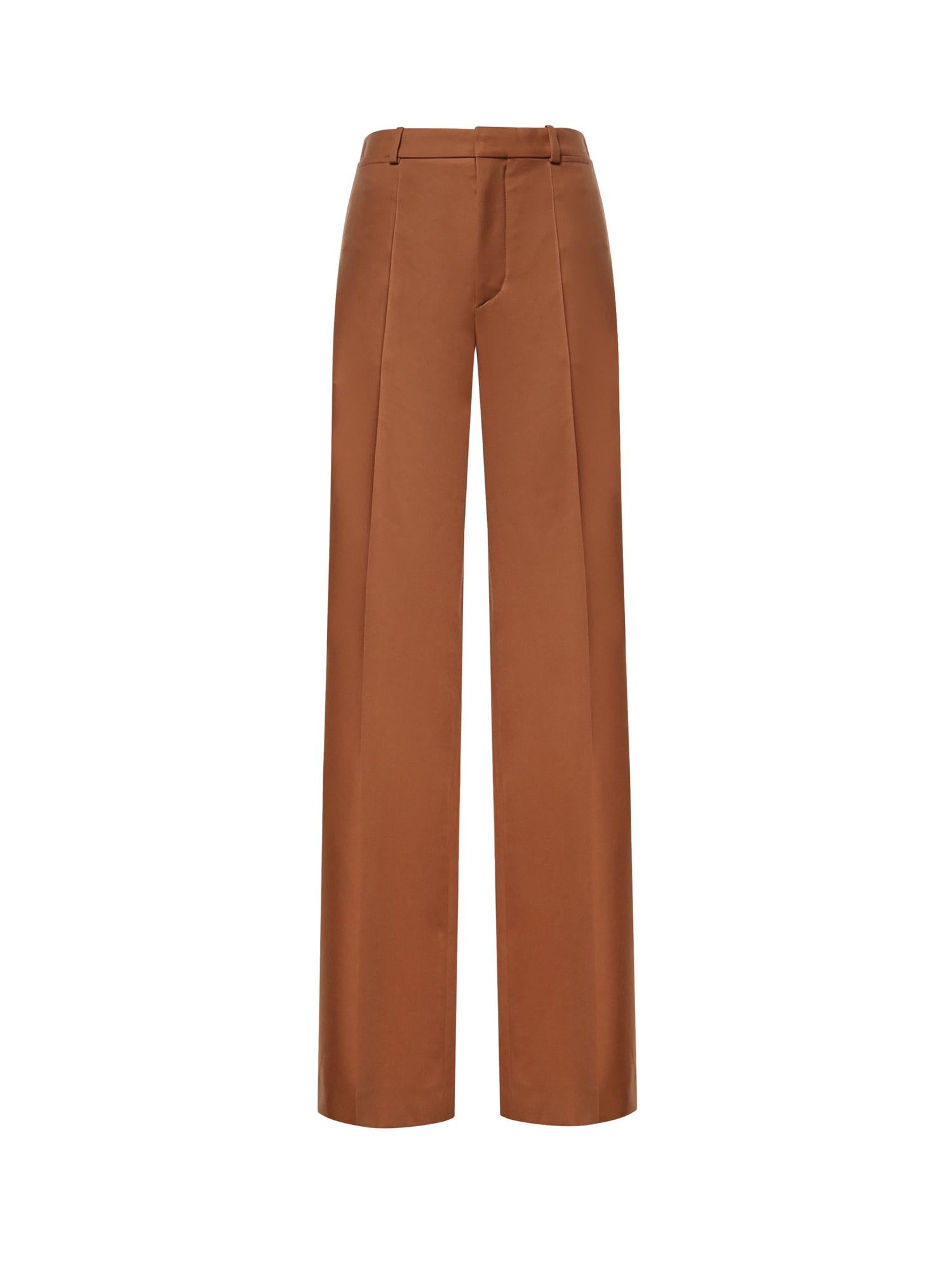 Pantaloni svasati in gabardine di lana CH26APA36066 249 CHLOÉ 