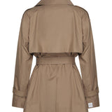 Trench corto doppiopetto in twill di cotone 2529026044600 001 MAX MARA THE CUBE 