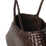 Borsa Santa Croce small in pelle 8893 DK BROWN DRAGON DIFFUSION 