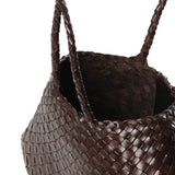 Borsa Santa Croce small in pelle 8893 DK BROWN DRAGON DIFFUSION 