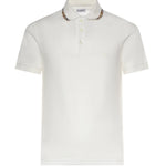 Polo in cotone con finiture Check 8126955 B7078 BURBERRY 