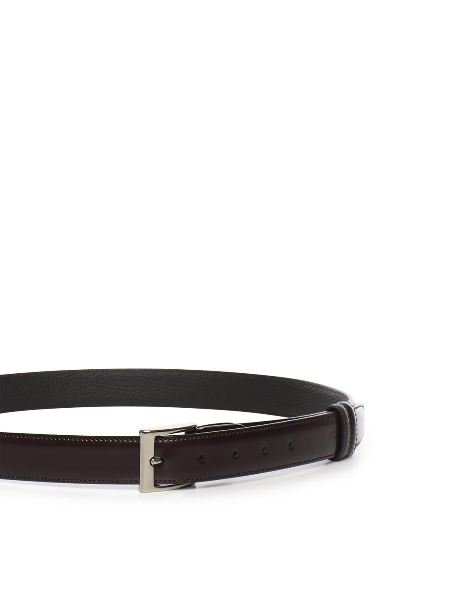 Cintura reversibile in pelle semilucida KFMC00N1100QR0 0531 HOGAN 