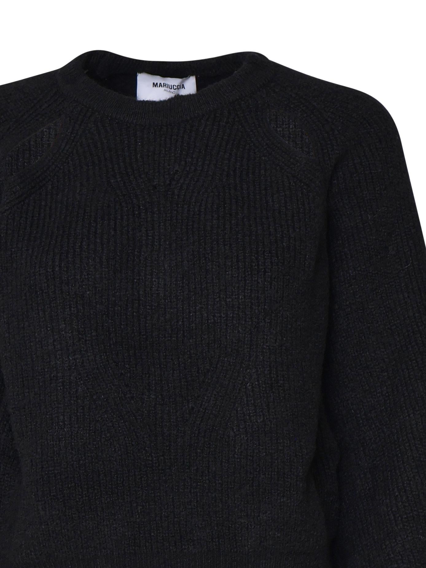 Maglioncino a costine MMDMA4084 NERO MARIUCCIA Milano 