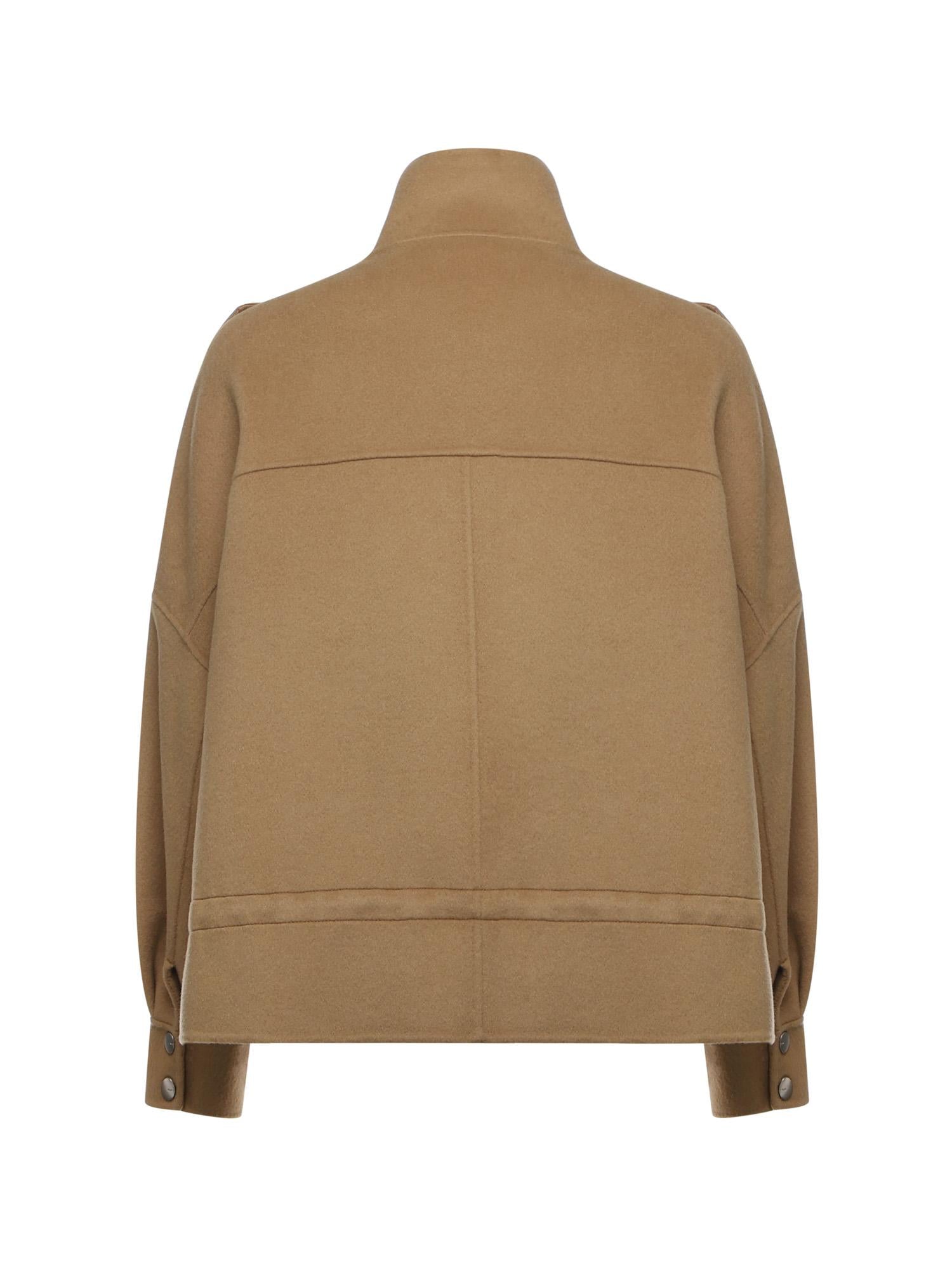 Caban in panno double con collo alto 105341 A2XMCAM PINKO 