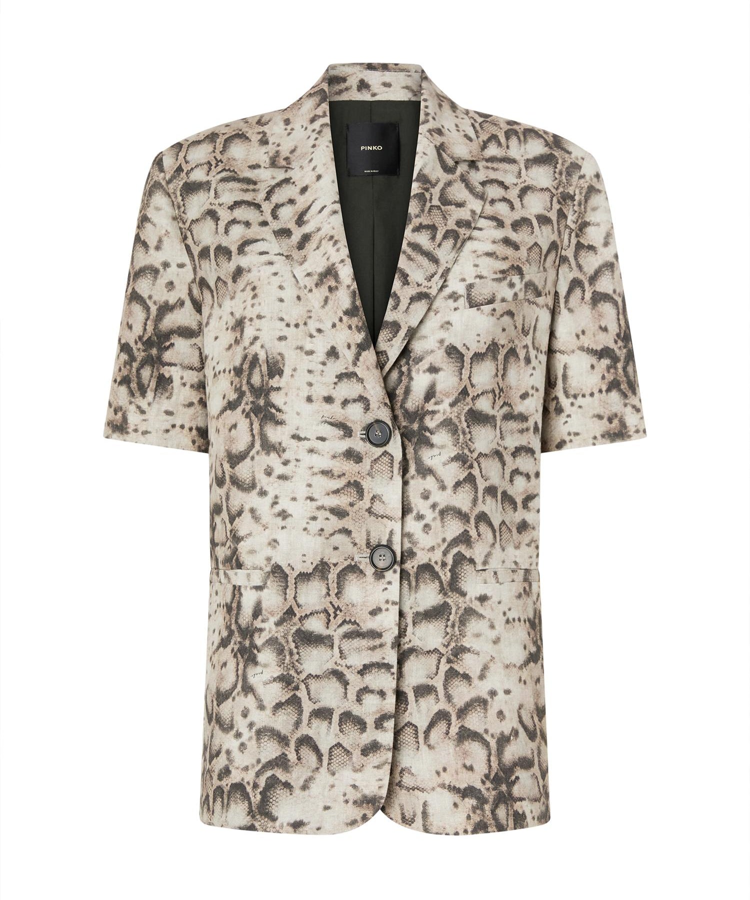 Giacca con stampa snake 106879 A3BLCZ9 PINKO 