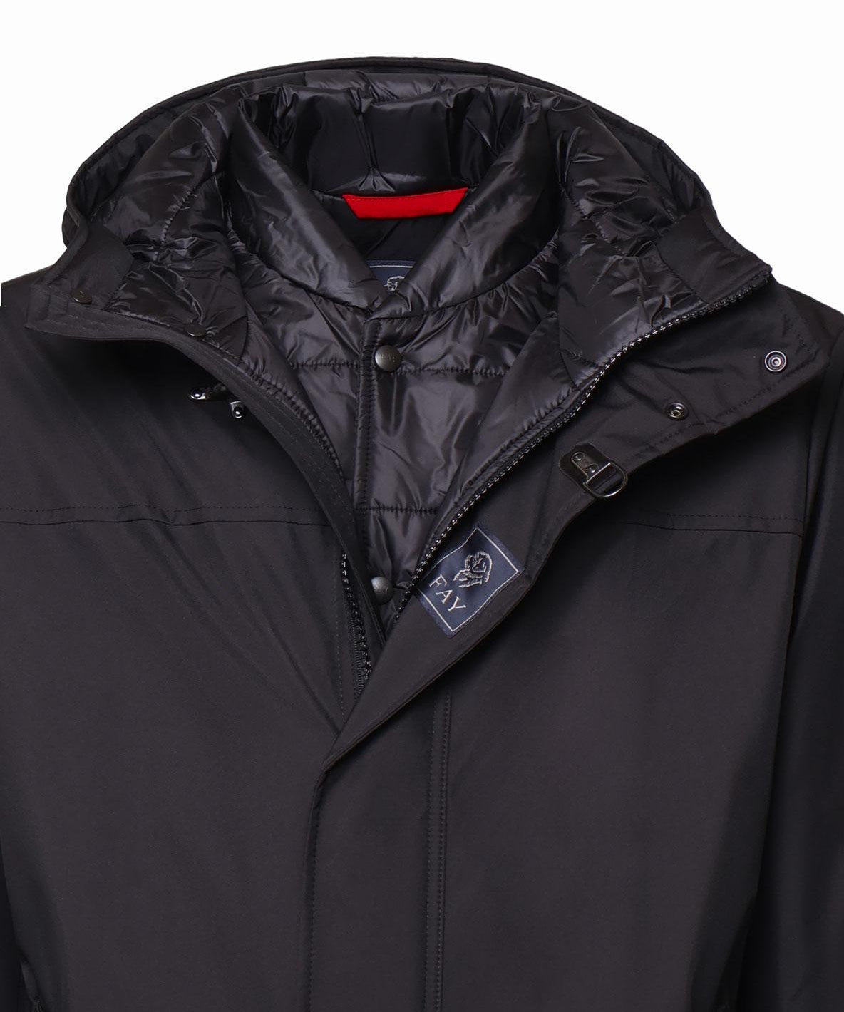 Caban in nylon NAM13490230QKJ B999 FAY 