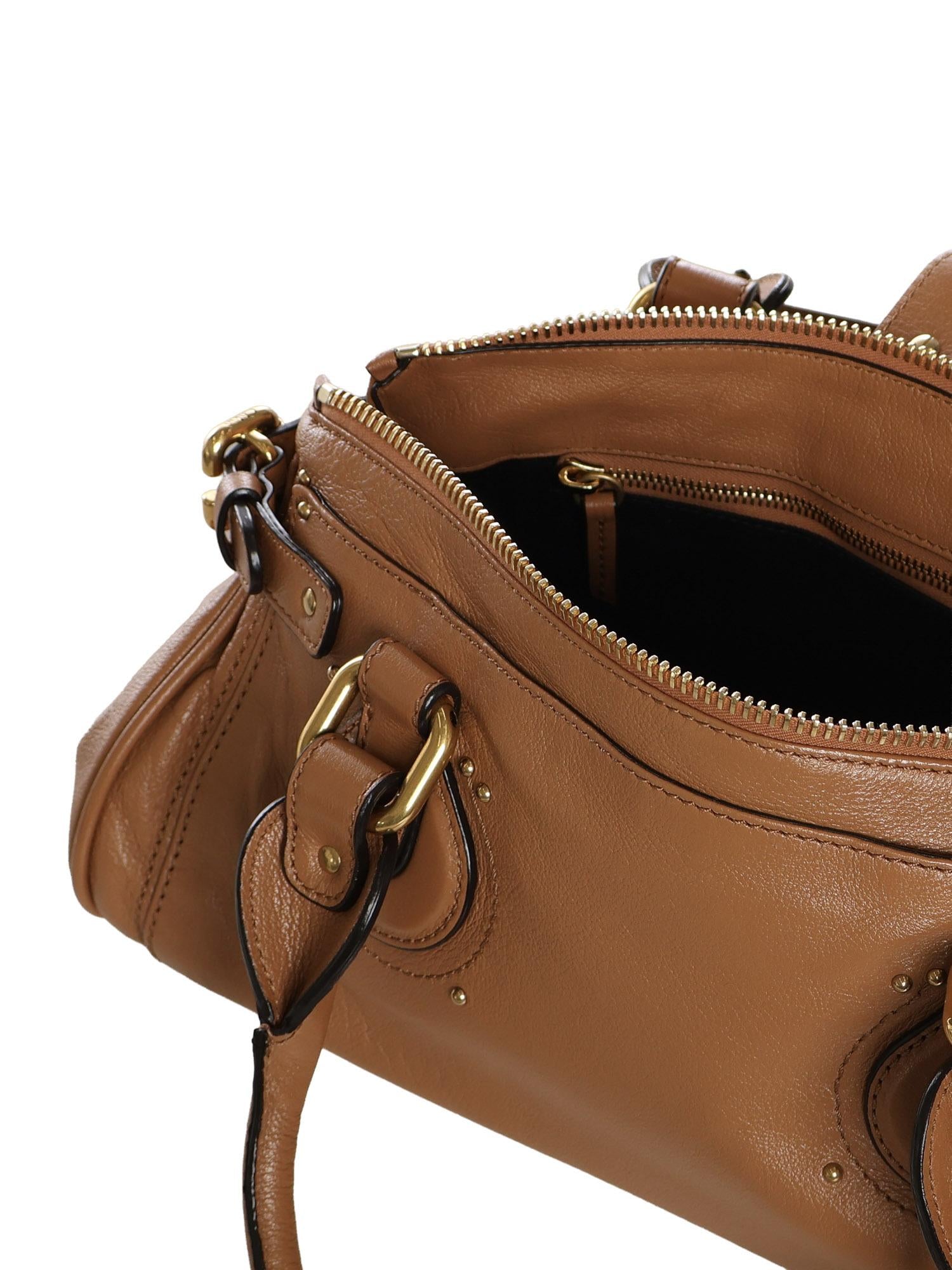 Borsa Paddington in pelle granata CH25WS802P75 209 CHLOÉ 