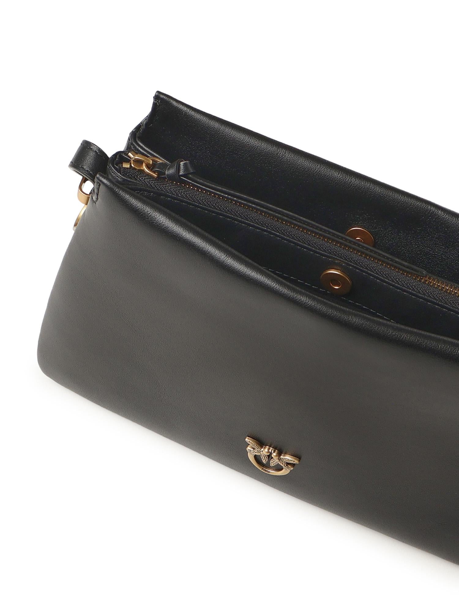 Borsa a tracolla Mini One, Two, Three Bag in pelle<BR/> 105883 A0QOZ99Q PINKO 