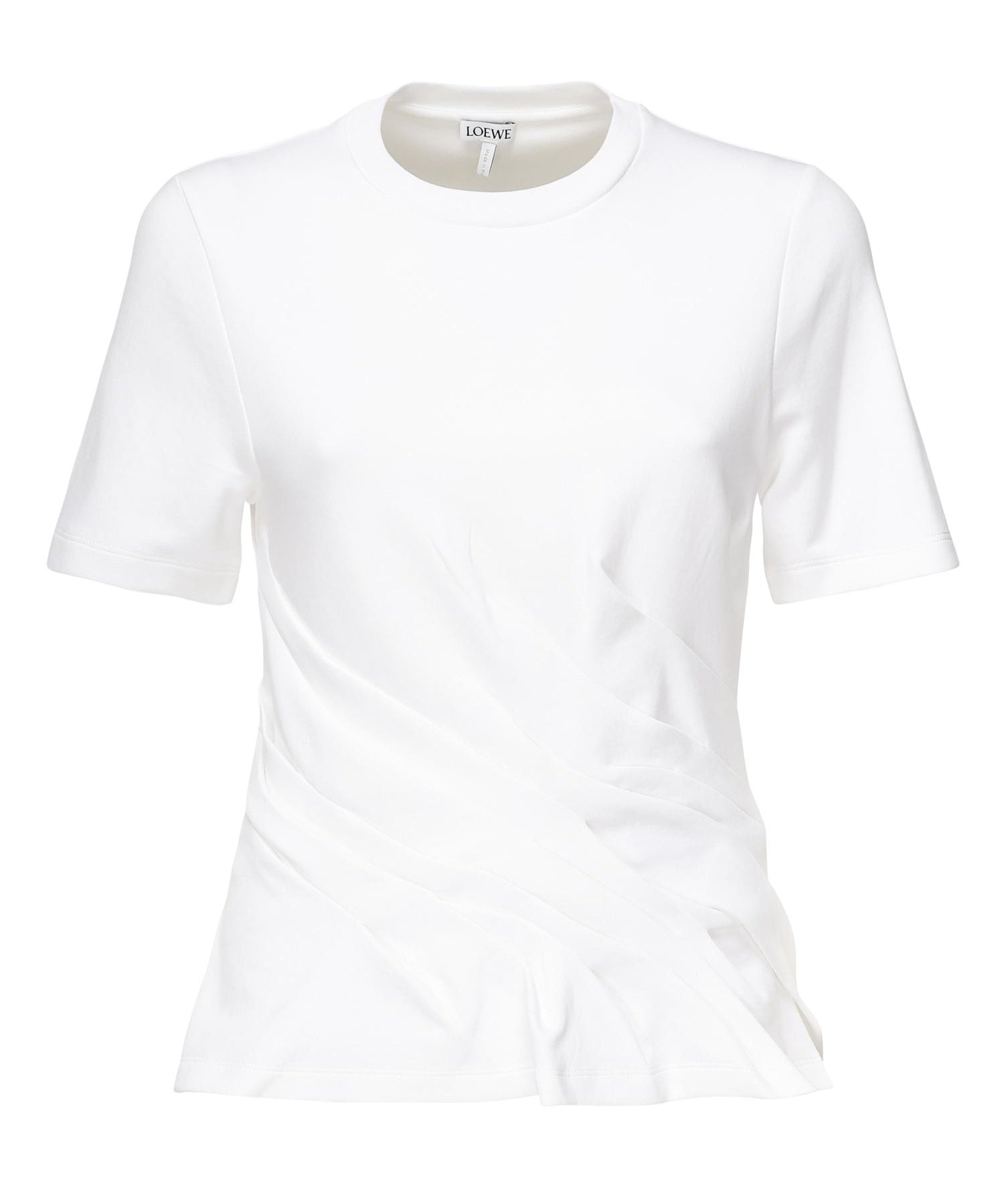T-shirt drappeggiata in misto cotone S359Y22XA2 2100 LOEWE 