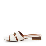 Sandali Esther Flat 73SC8VA01INT ESTHER FLATOFF WHITE/CUOIO V° 73 