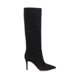 Stivali in camoscio G80626 85RICC45NERO GIANVITO ROSSI 