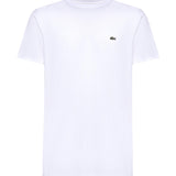 T-shirt in cotone con logo TH6709 001 LACOSTE 