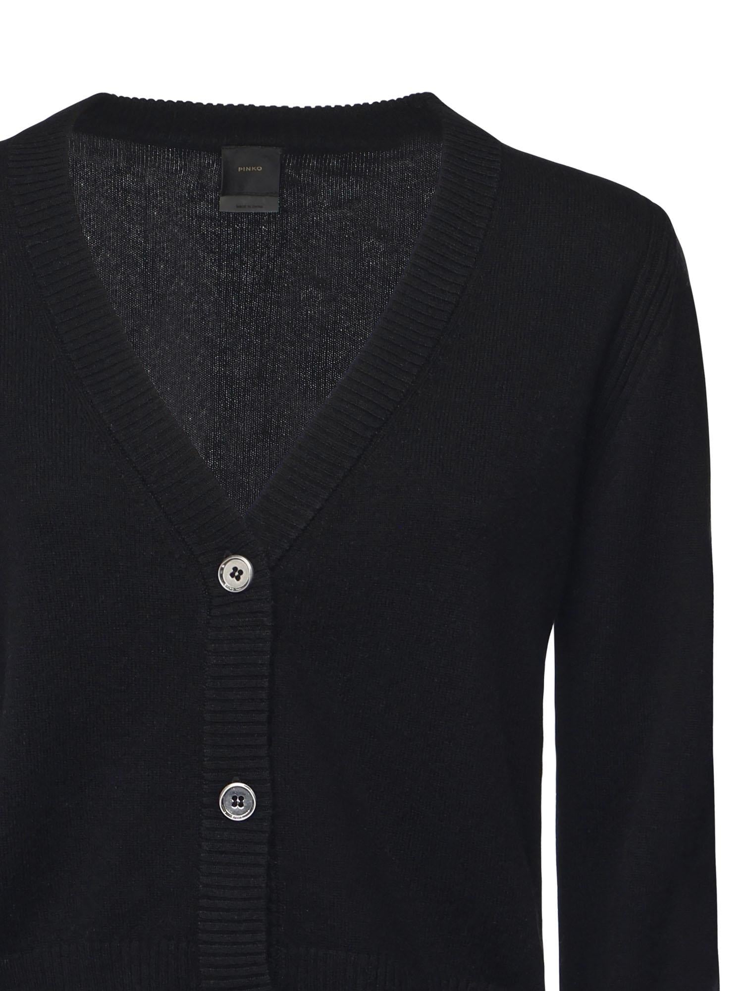 Cardigan con scollo a V 105447 A2Q9Z99 PINKO 
