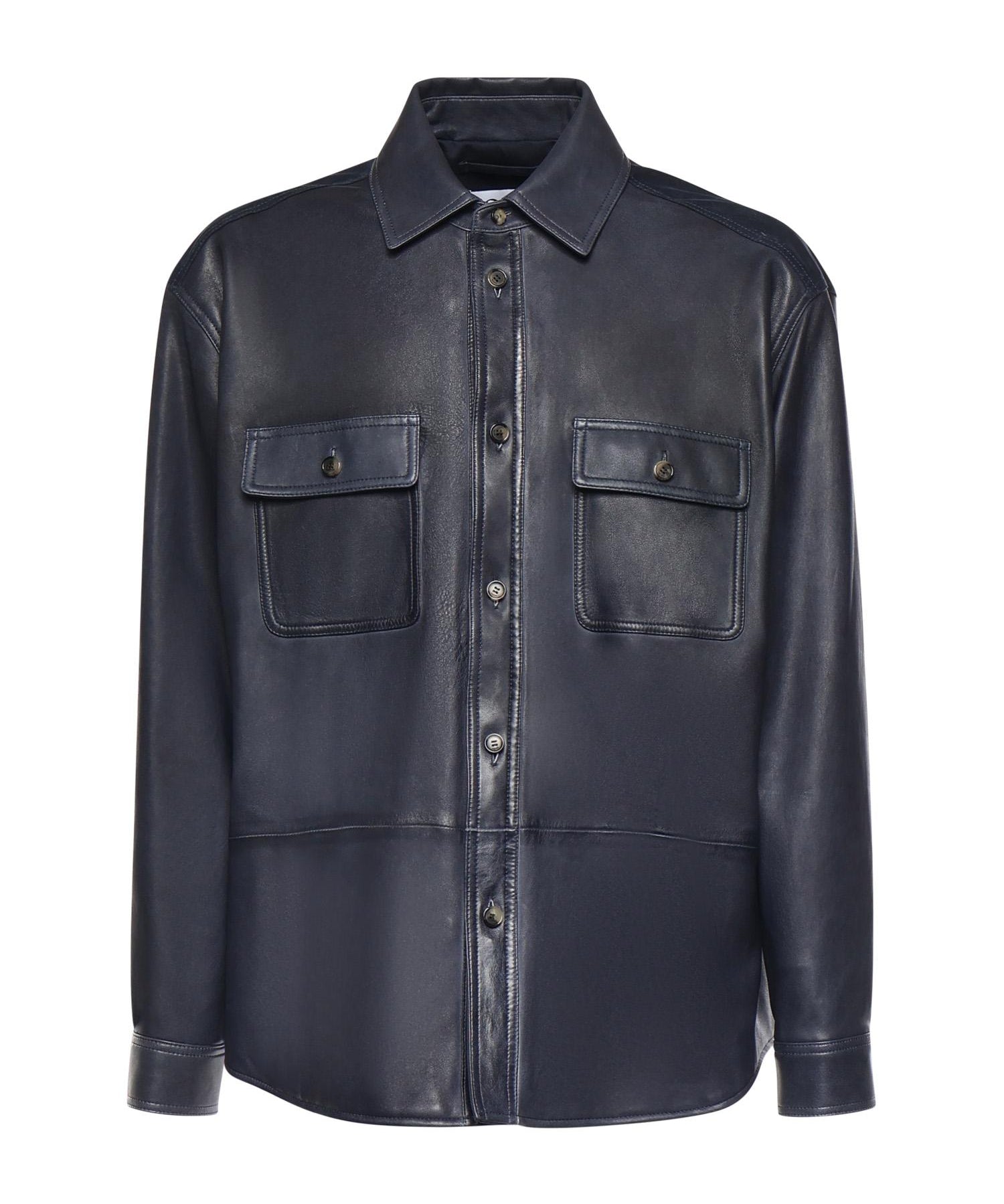 Overshirt in nappa di agnello e cotone H526Y31L53 5110 LOEWE 