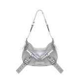 Borsa a spalla Y2K.002 FBBP70002LAM -ARGENTO/NIKEL BIASIA 