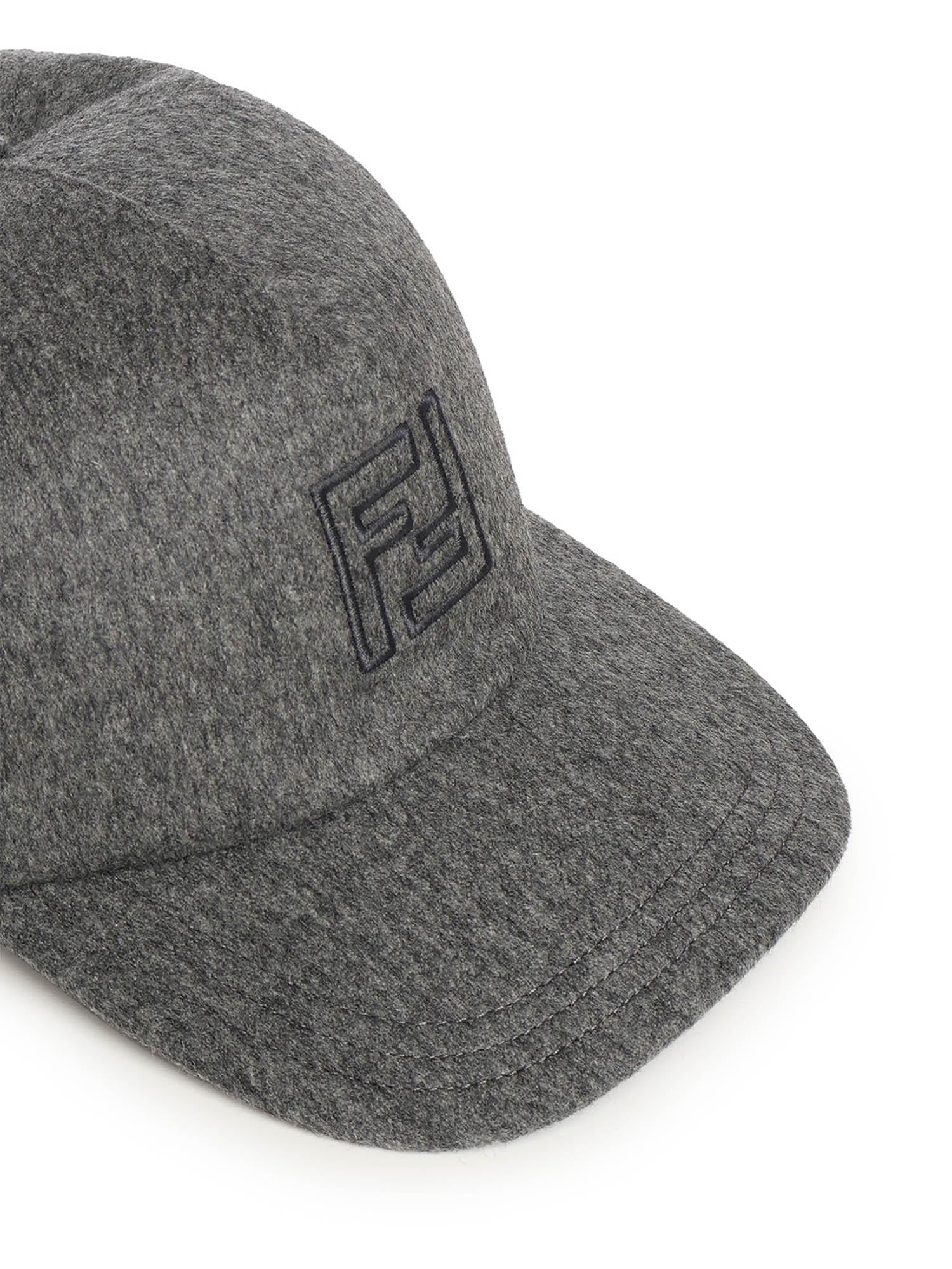 Baseball cap in lana e cashmere FXQ768 AYK2F0COK FENDI 