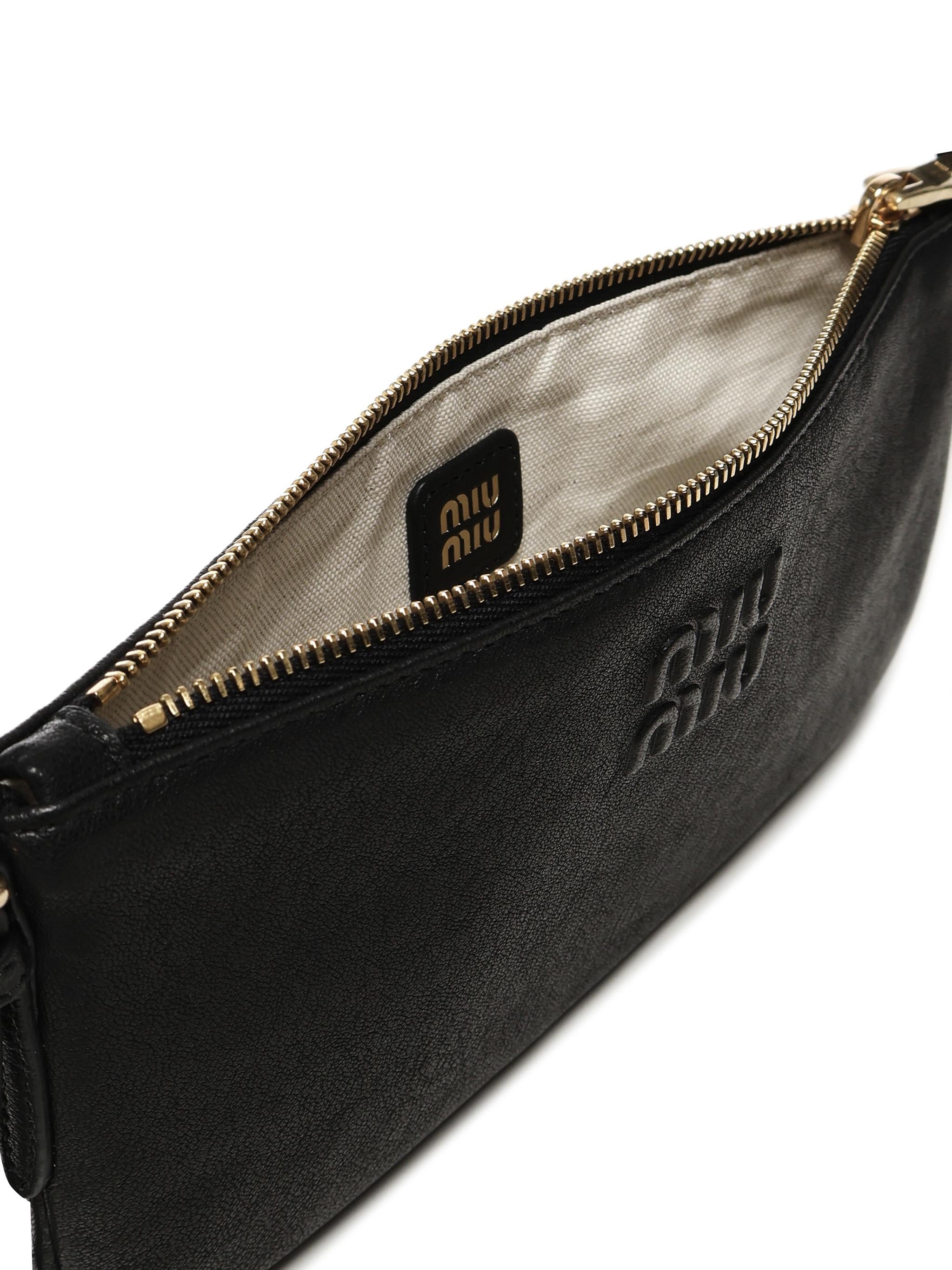 Pouch con logo 5NI007 AEFXF0002 MIU MIU 