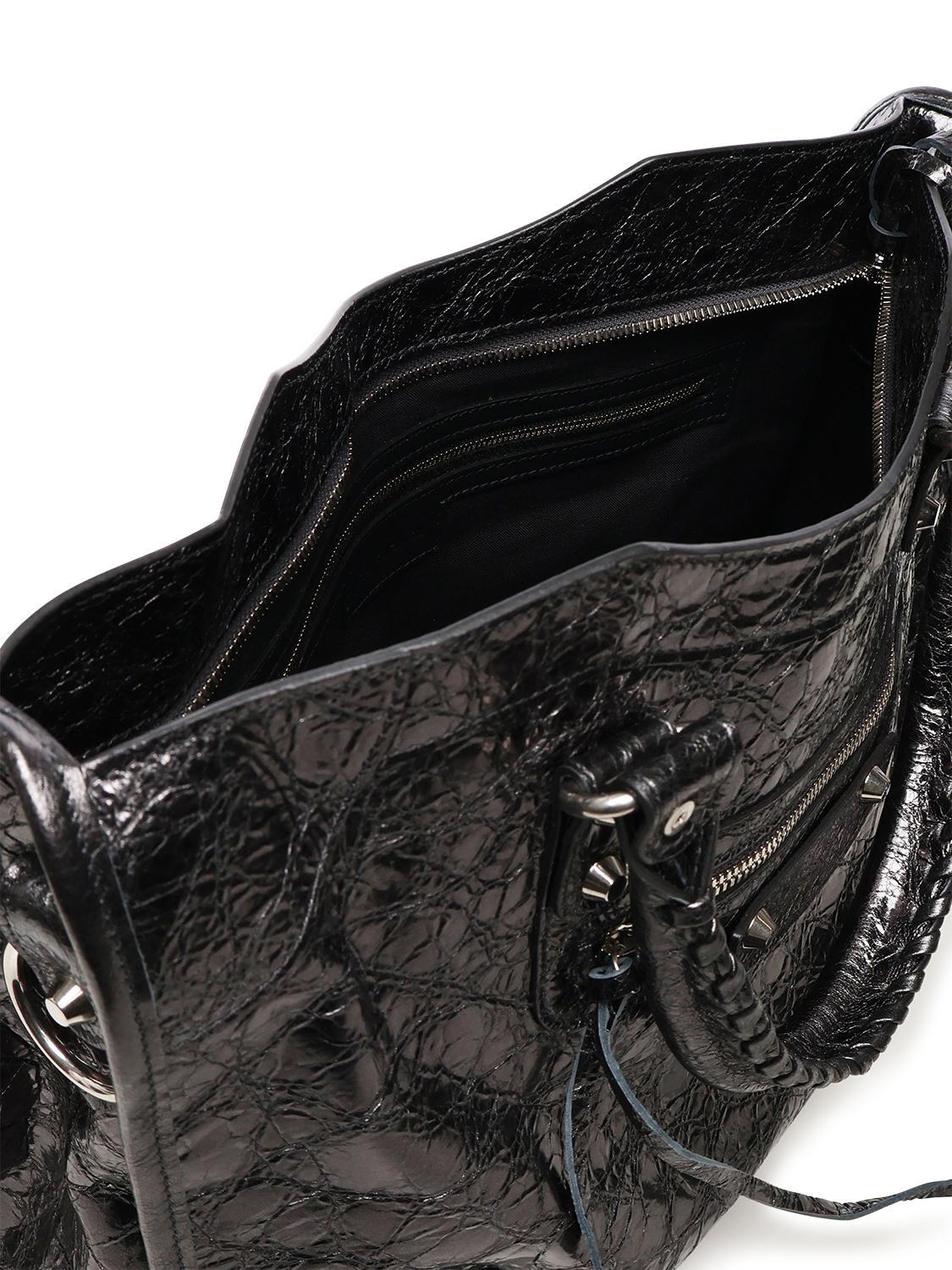Borsa Le City Media in pelle metallizzata 823058 2AA9R1314 BALENCIAGA 