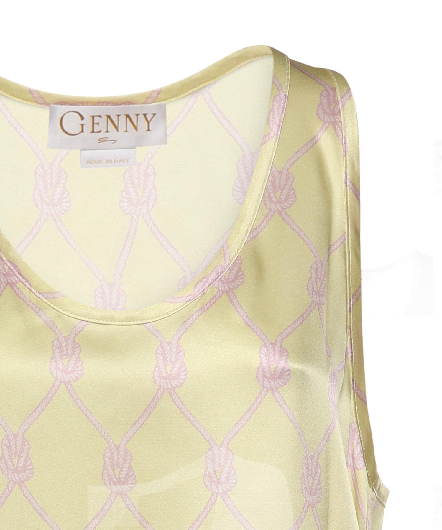 Top in seta con stampa nappine 80AAM627 NS850656 GENNY 