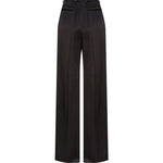 Pantaloni svasati in satin 736713 Y013G1000 SAINT LAURENT 
