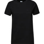 T-shirt mezze maniche ricamo logo 101752 A2HNZ99 PINKO 