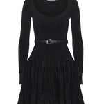 Abito in maglia di ciniglia AW25029S B SELF-PORTRAIT 