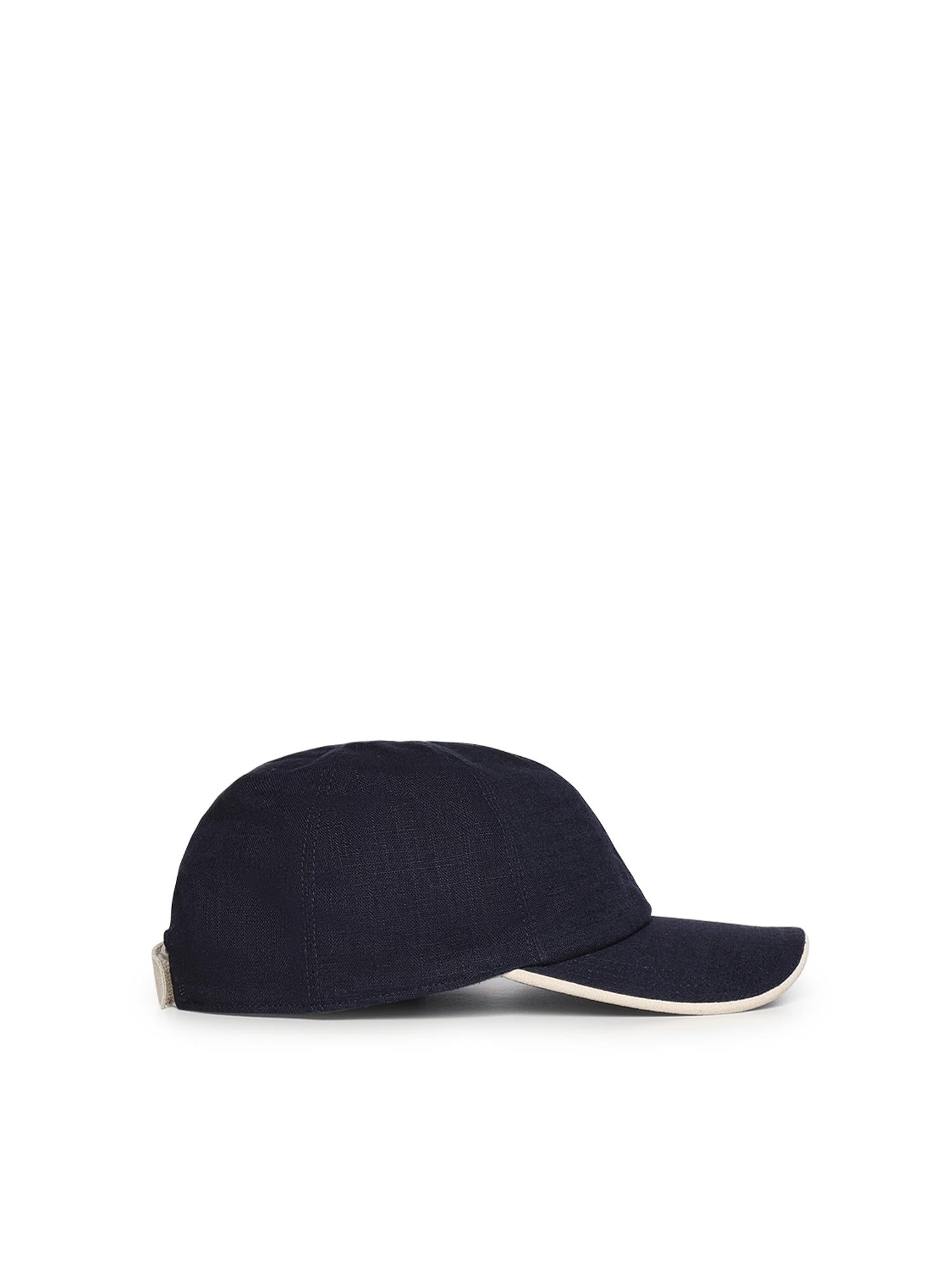 Cappello da baseball in lino e cotone M77CPLM25TES0M226 11-02 ELEVENTY 