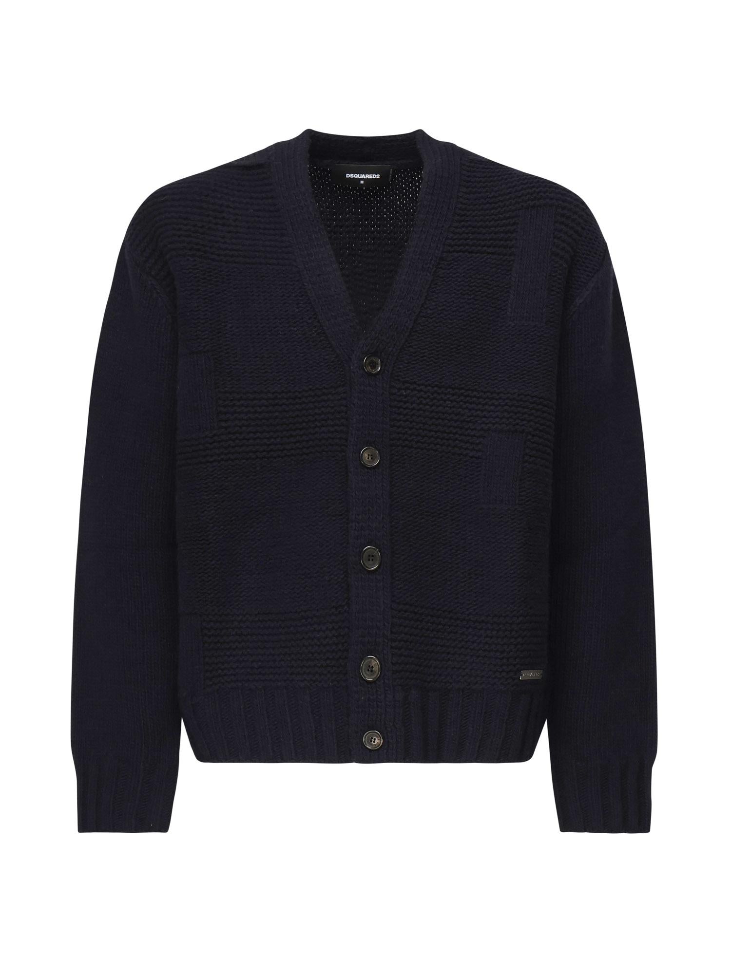 Cardigan in lana S74HA1552 D13142477 DSQUARED2 