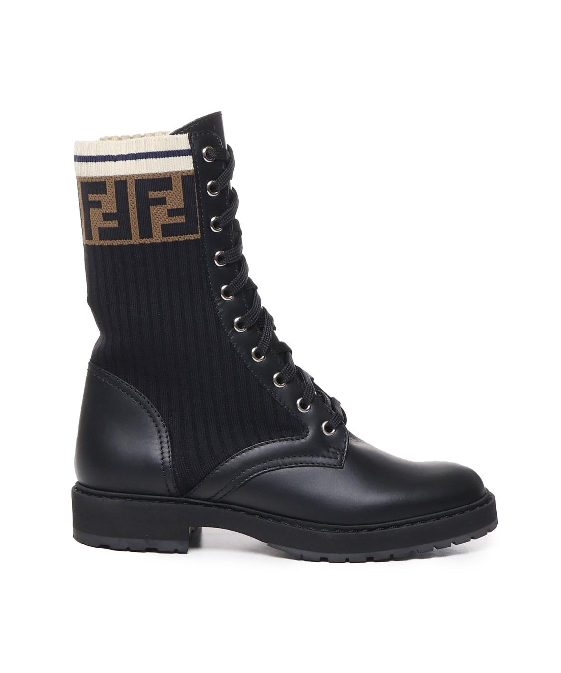 Biker Rockoko in pelle con tessuto stretch 8T6780 A3H4F13MC FENDI 