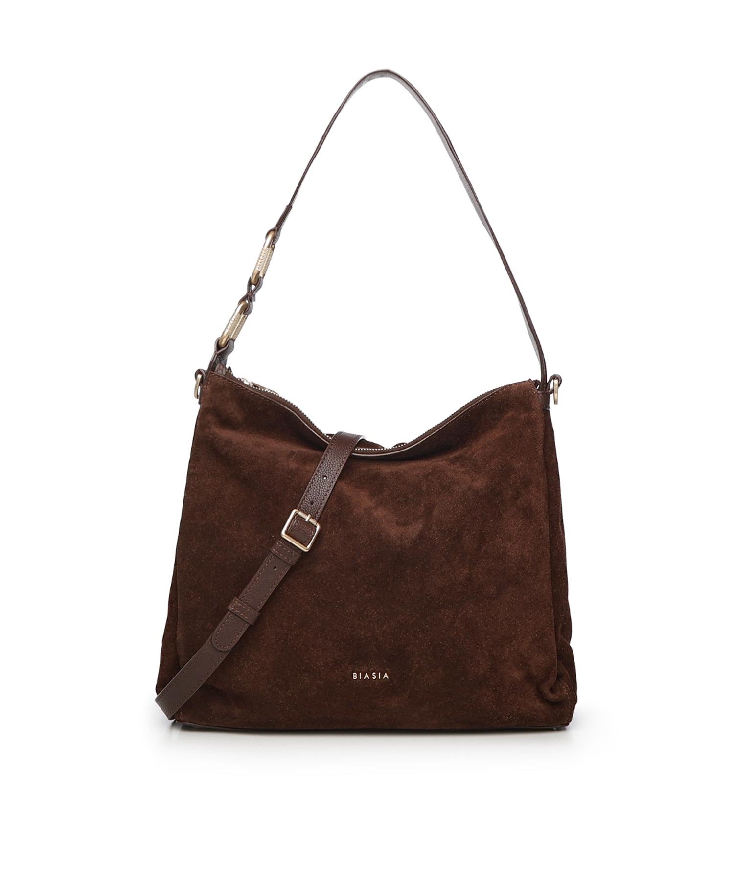 Borsa a spalla in camoscio BIBP9DP02C TESTA DI MORO BIASIA 
