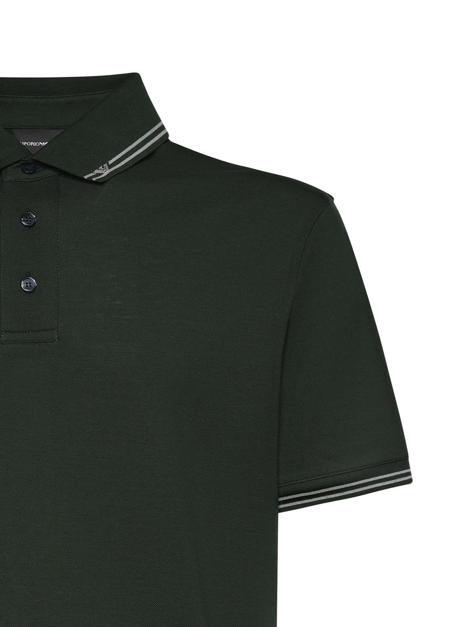 Polo in piquet di cotone EM005842 AF12955U7263 EMPORIO ARMANI 