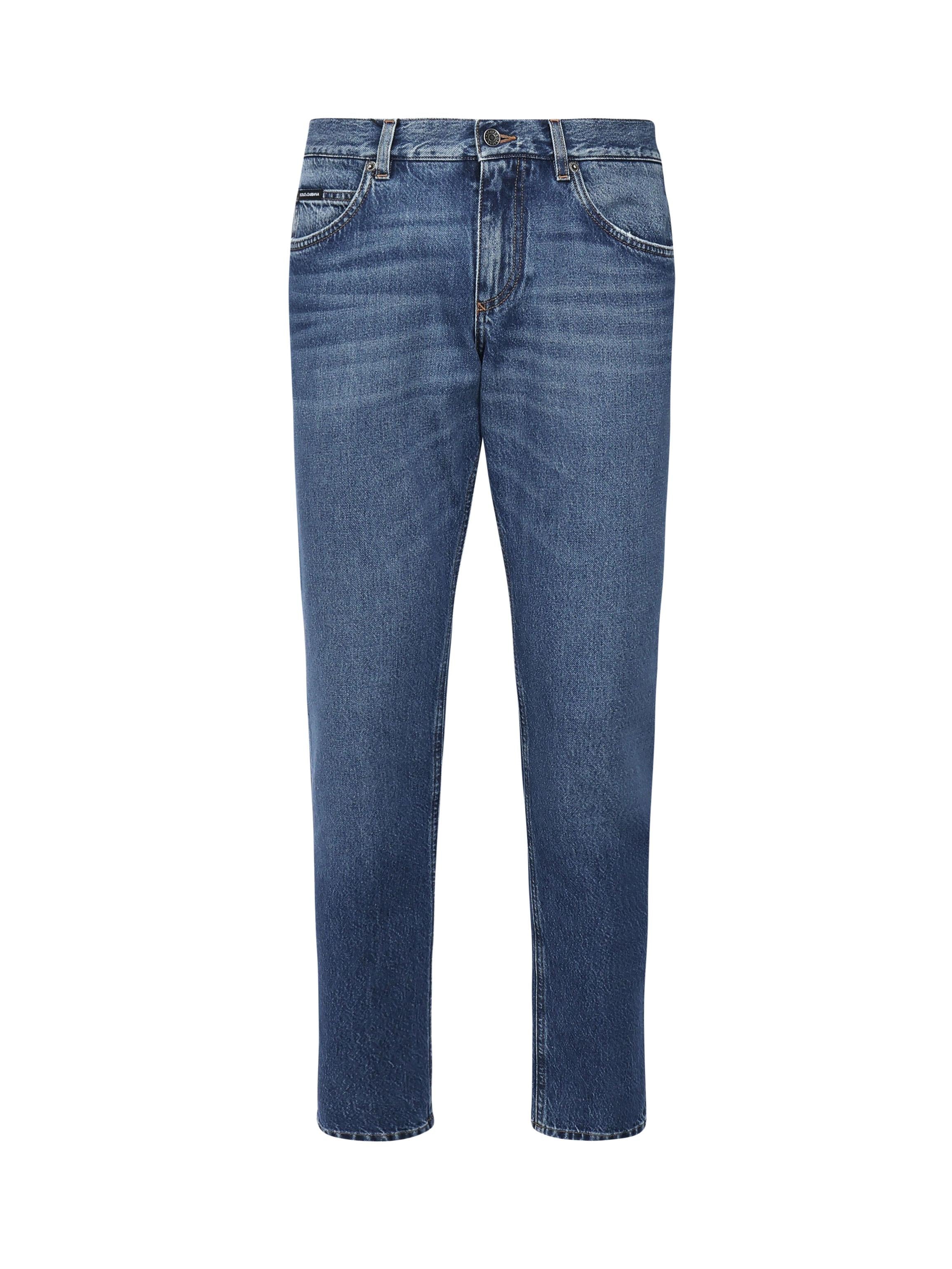 Jeans regular con ricamo GYJCCZ G8MU2S9001 DOLCE & GABBANA 