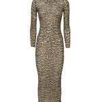 Abito midi con stampa leopard 2A582A M8159 BLUMARINE 