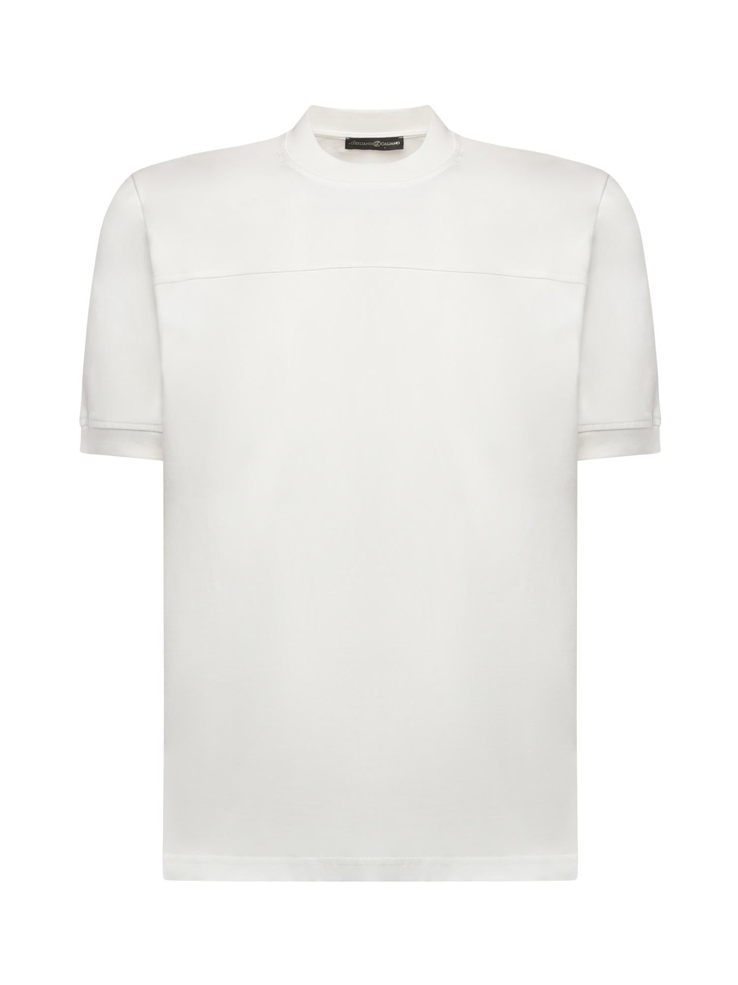 T-shirt in puro cotone BOB BIANCO GIULIANO GALIANO 