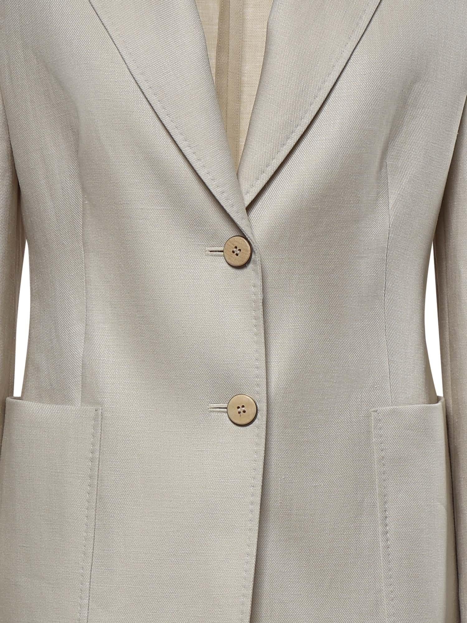 Blazer monopetto in lino 2611041052600 006 MAX MARA 