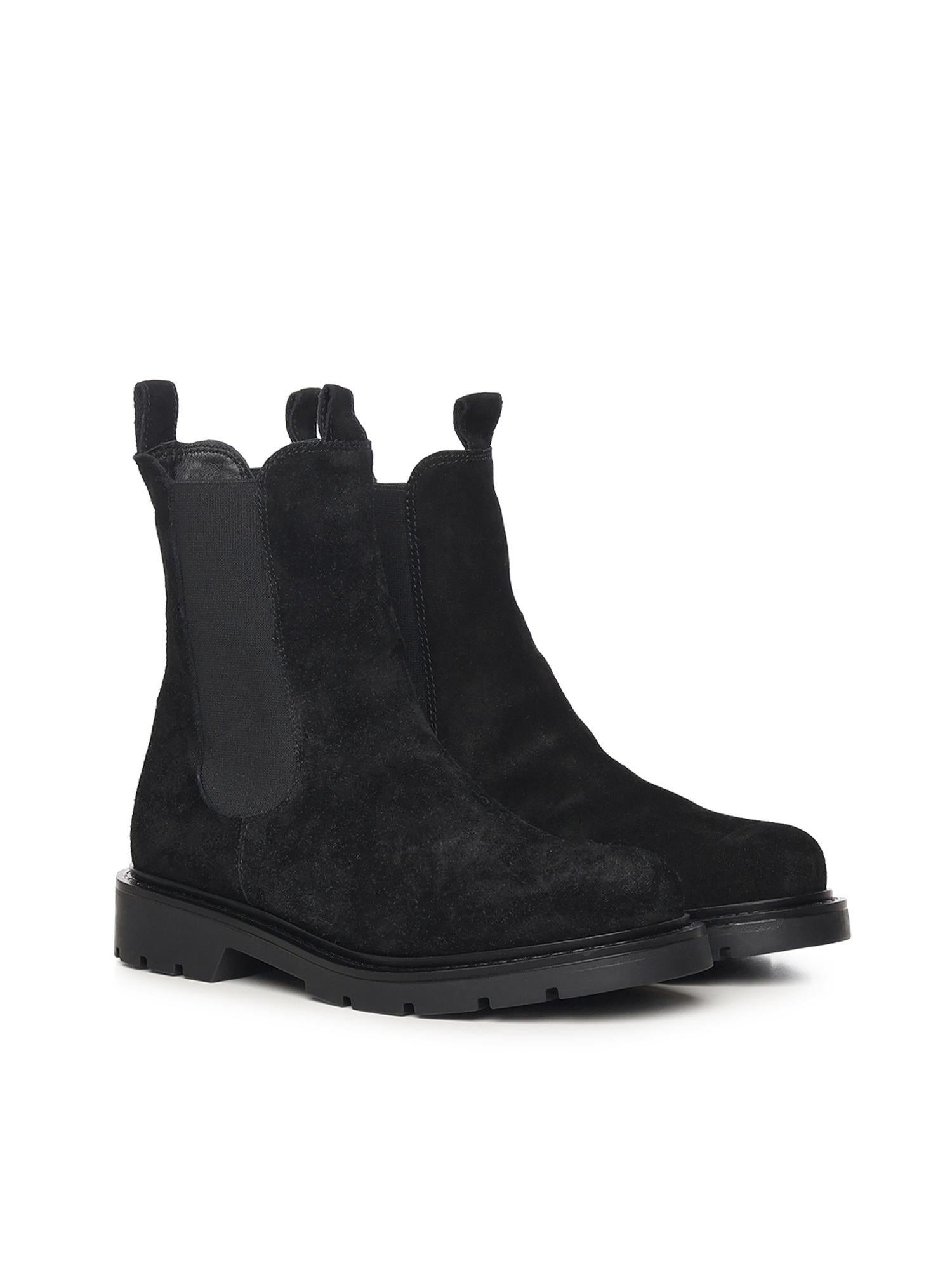 Stivaletti Chelsea in camoscio A56088 NERO CARMENS 