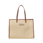 Borsa Vivian Mid Straw effetto raffia con logo VIV0007 00368L MC2 SAINT BARTH 