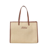 Borsa Vivian Mid Straw effetto raffia con logo VIV0007 00368L MC2 SAINT BARTH 