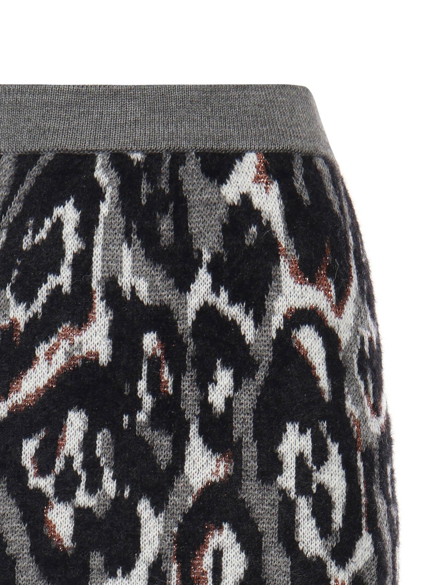 Minigonna in jacquard maculato GOKD11001  INSPIRED BY AKEP 