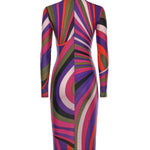 Abito a tubino con stampa Iride 5UJG66 5U755011 PUCCI 