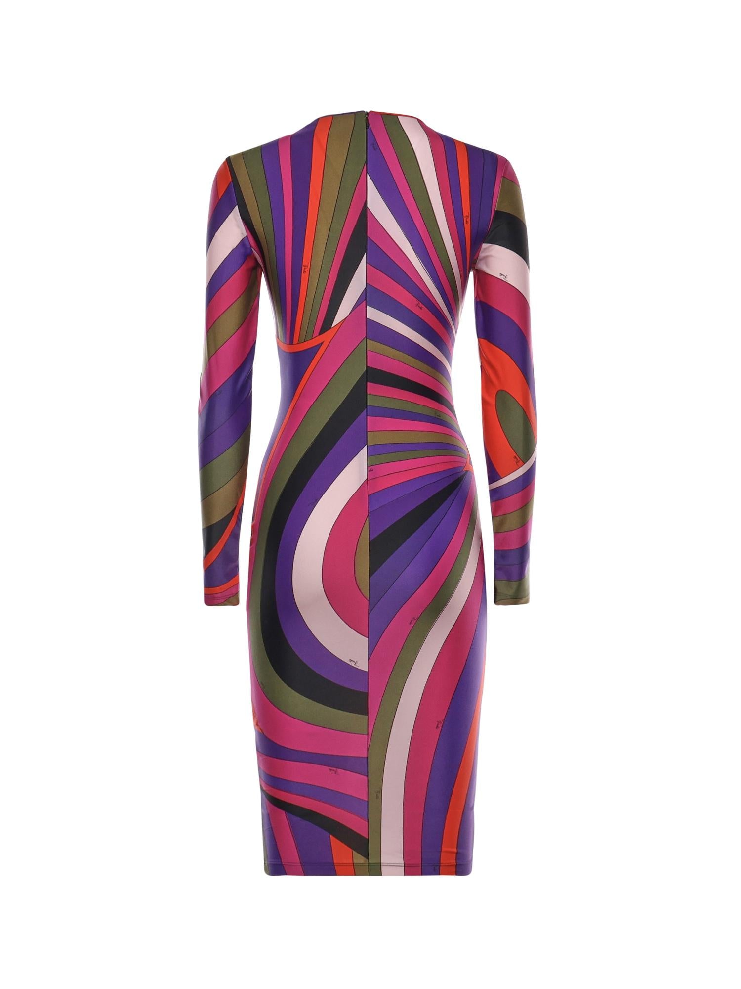 Abito a tubino con stampa Iride 5UJG66 5U755011 PUCCI 