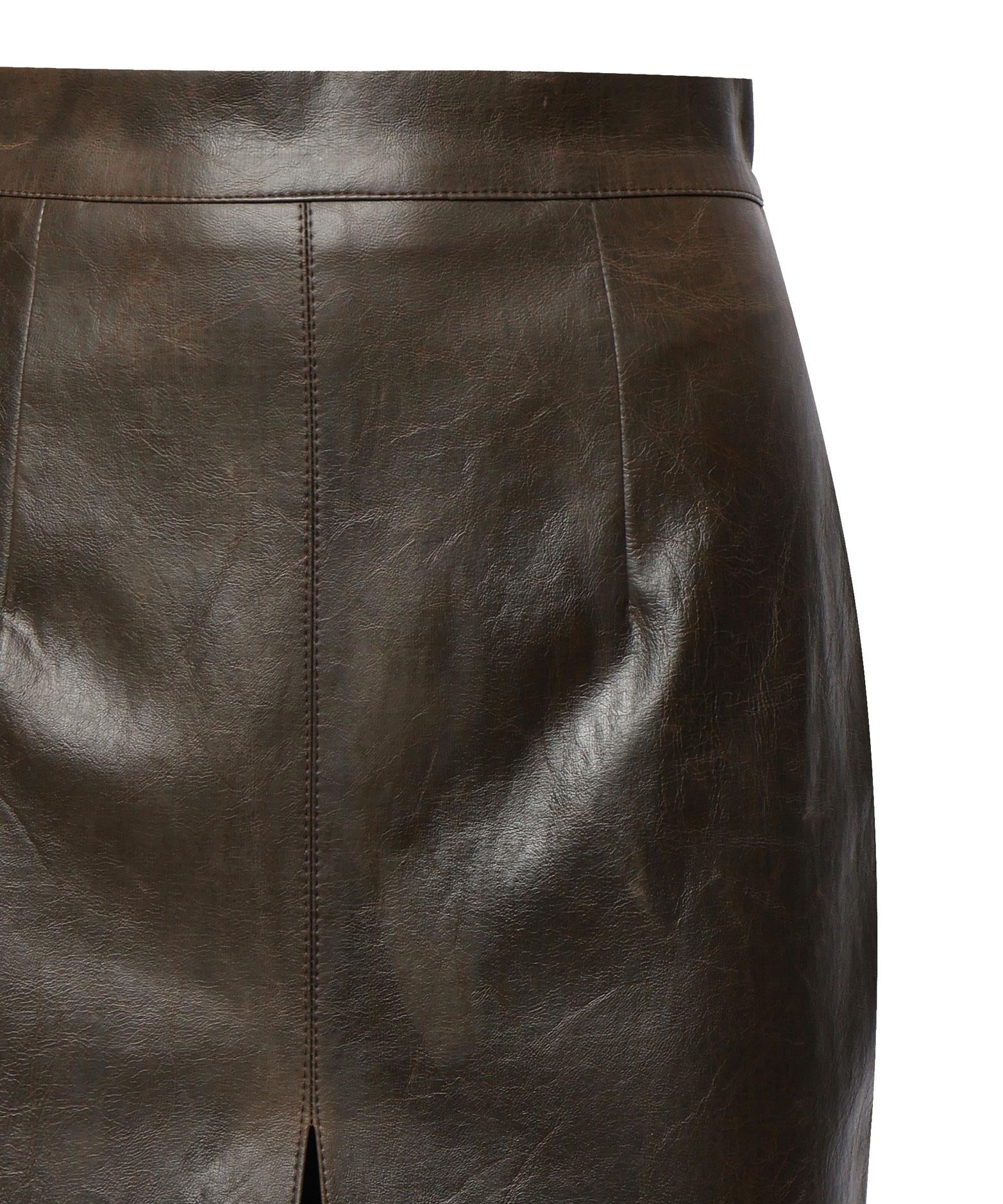 Claudia leather skirt 25FWNGN-0009 VINTAGE NINEMINUTES 