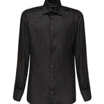 Camicia Martini in seta jacquard logo G5MM4T FJ1JYN0000 DOLCE & GABBANA 
