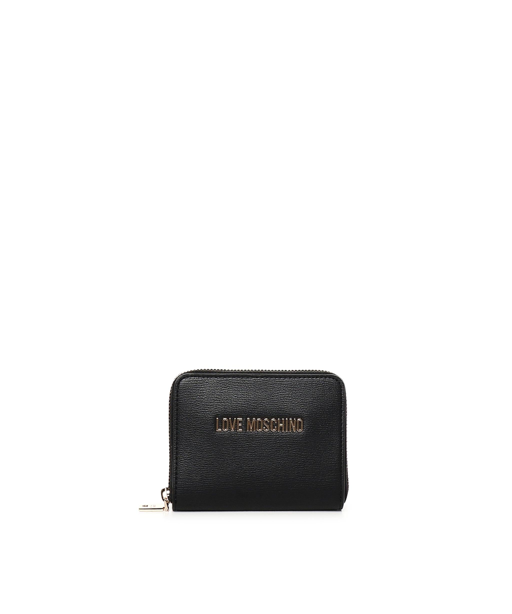 Portafoglio zip around con logo JC5702PP1MLD0 000 LOVE MOSCHINO 