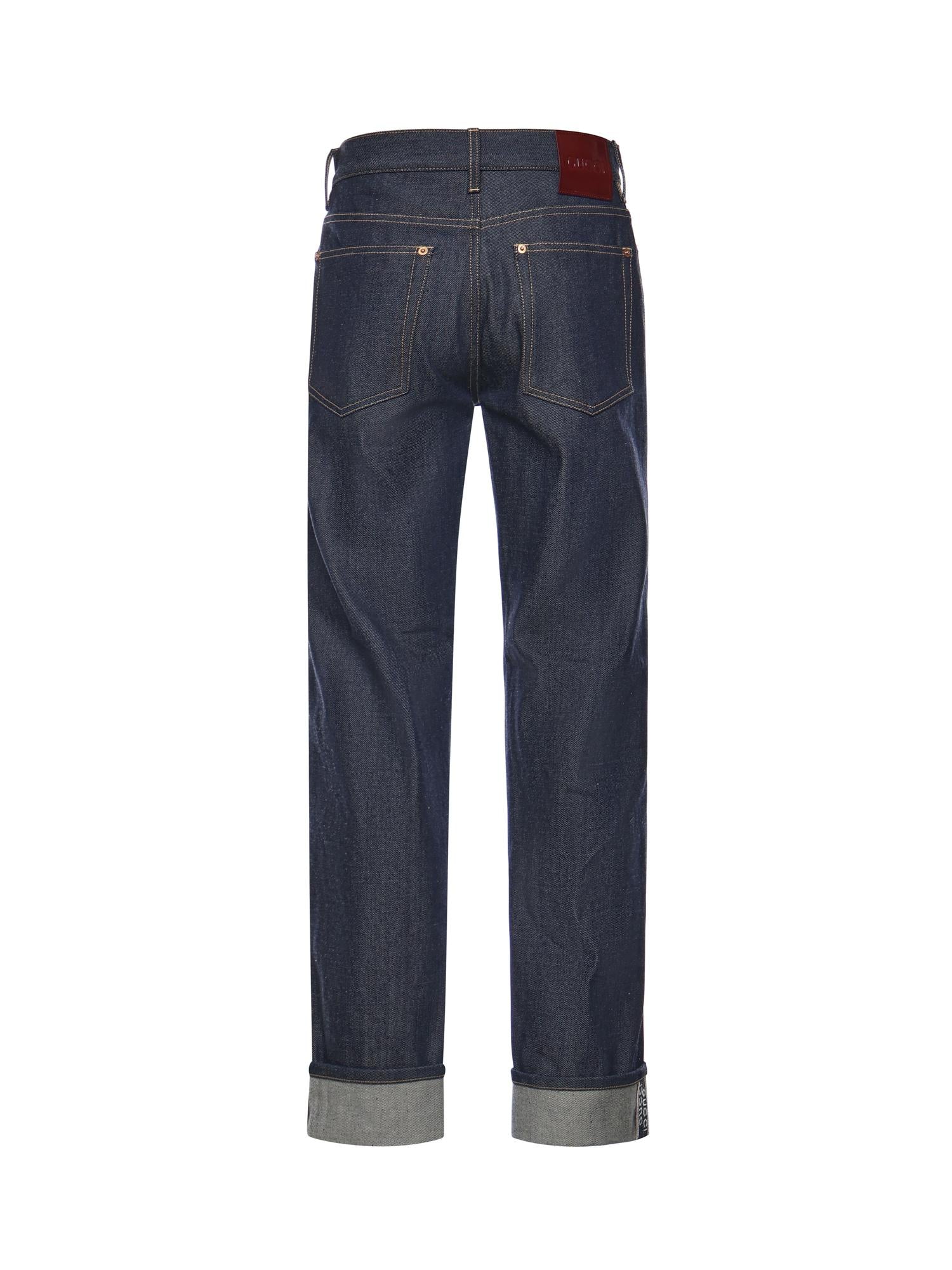 Jeans in denim con risvolti 834523 XDDCS4395 GUCCI 
