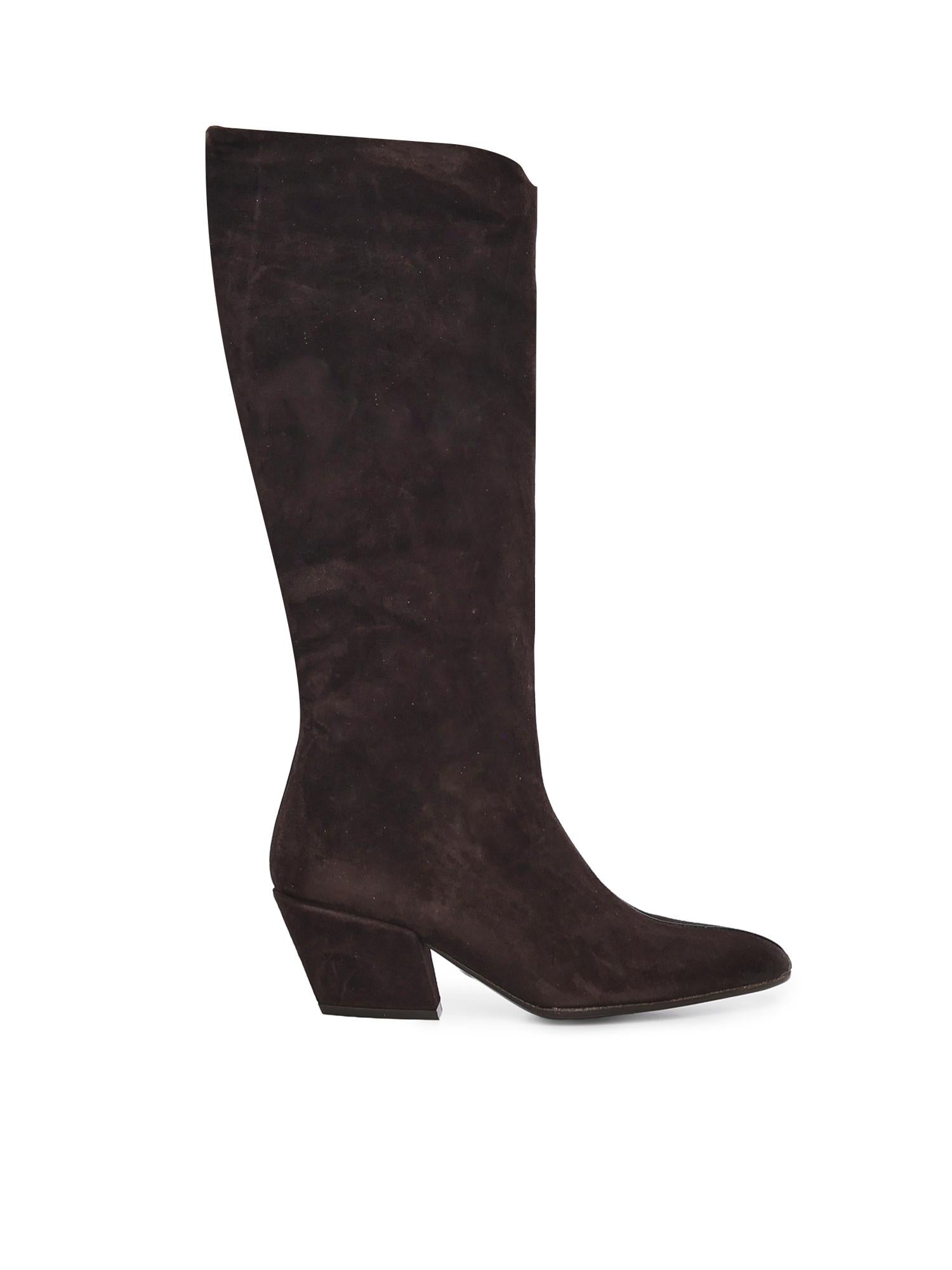 Stivali in camoscio C46 FONDENTE UAU 