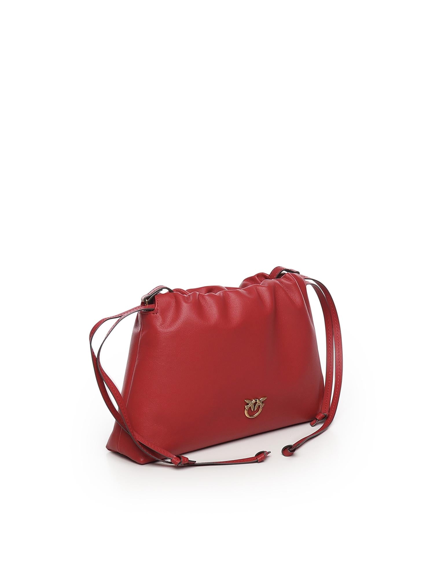 Borsa a spalla piccola in pelle 105907 A0QOOA4Q PINKO 