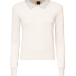Maglia con colletto e strass<BR/><BR/> 105530 A2S4I23 PINKO 