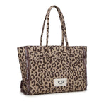 Borsa shopping Milene con logo 73BS9MV01M ILENEBEIGE/MORO V° 73 